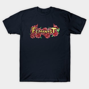 Feminist Floral Art T-Shirt